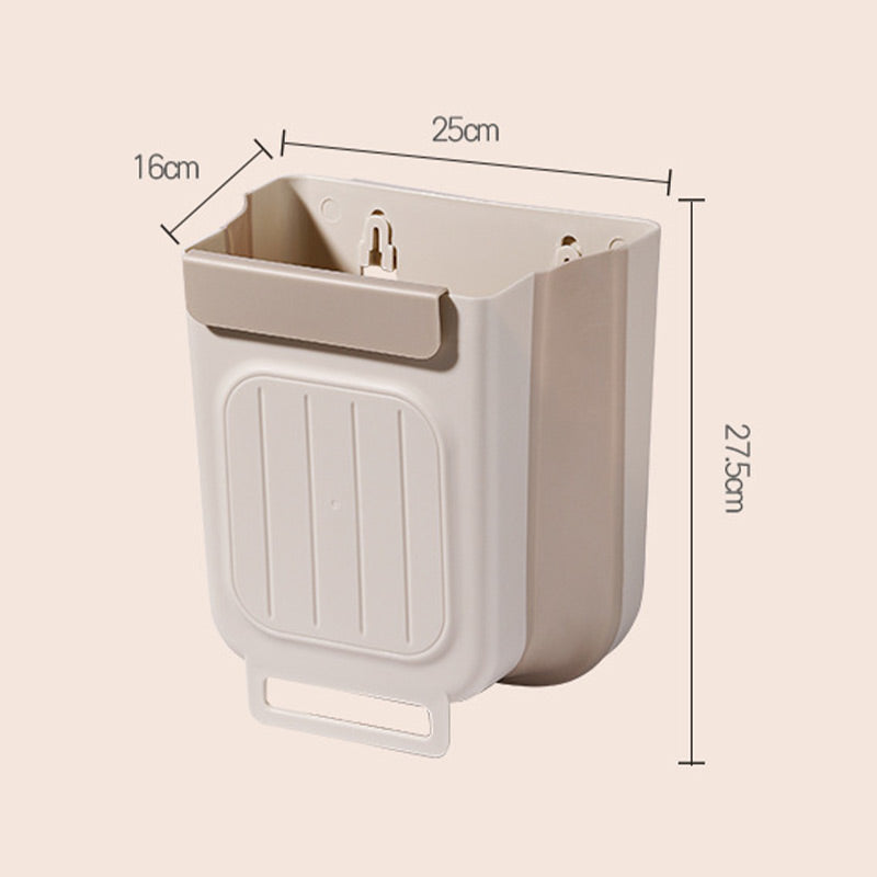 🗑️ LIMITED-TIME 50% OFF! 💫 Collapsible Hanging Trash Can for Kitchen Cabinet Door