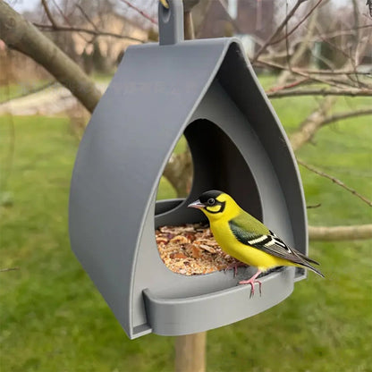 🔥BUY 2 FREE SHIPPING🐦Roofed Hanging Bird Feeder – Perfect for Your Garden
