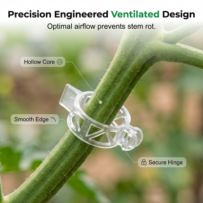 🧷 51% OFF NOW ! ⚡ 100 PCS Quick-Lock Plant Support Clips – Sturdy Support, Easy Install & Reusable Design 🌱