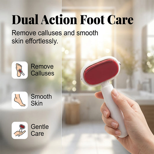 Dual‑Sided Foot Callus Remover, Replaceable Stainless Steel Blade Foot Scraper 🦶
