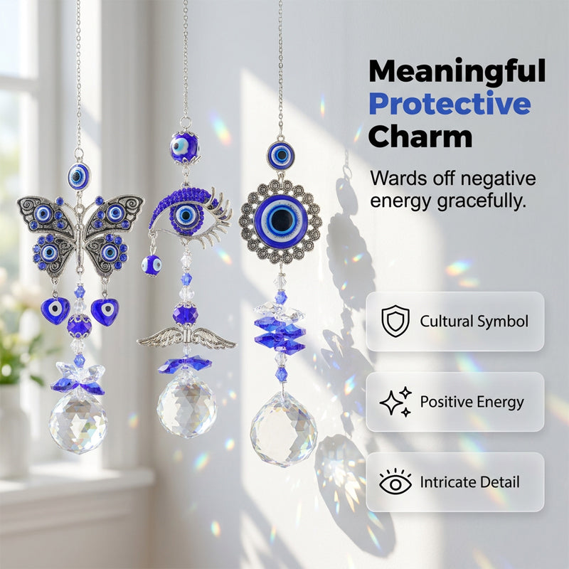 😈👁️Bohemian Style Crystal Light Catcher Decor