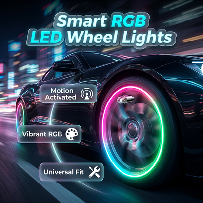 📢📢50% OFF !! ⏰Smart Motion-Activated LED Wheel Lights