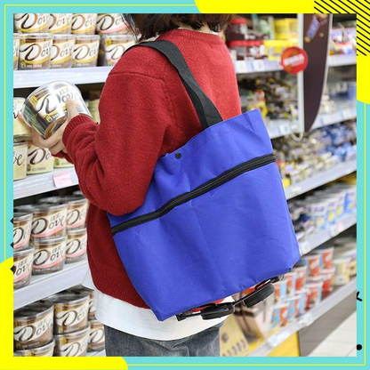 🛢️ 2026 Sale — Over 31,000 Sold! 2-in-1 Foldable Shopping Cart