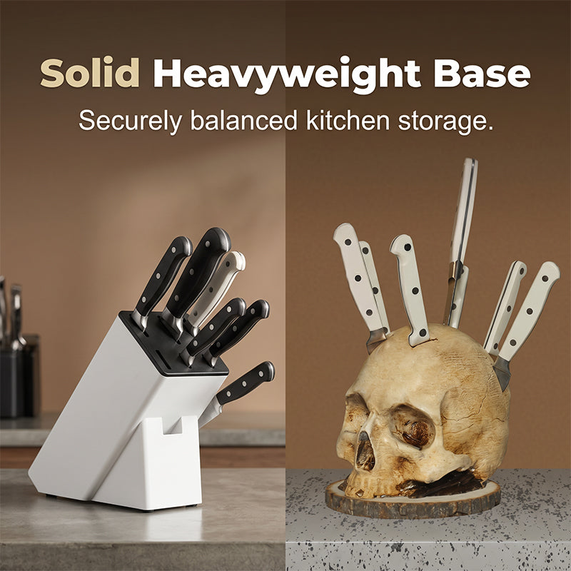 🎃 Halloween Skull Knife Holder – Spooky & Funny Kitchen Knife Storage