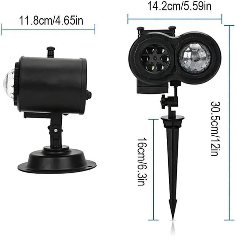 2-in-1 HD Remote Control Holiday Projector Lights（Free shipping）