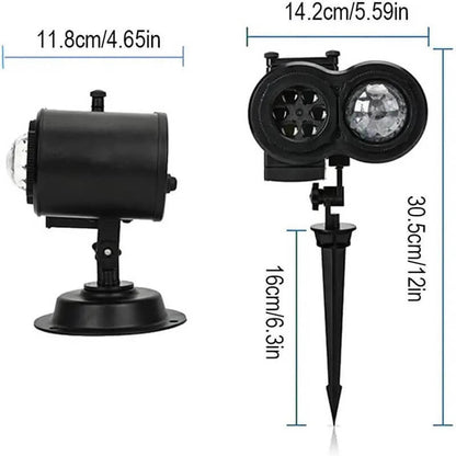 2-in-1 HD Remote Control Holiday Projector Lights（Free shipping）