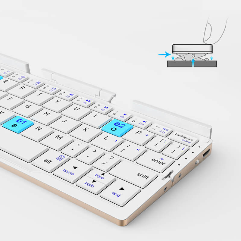 Mini-opvouwbaar toetsenbord voor telefoon/tablet/lapto