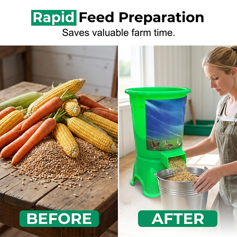 🌿 Electric Poultry Feed Chopper – Fast Vegetable & Green Feed Shredder For Farm Use 🐔