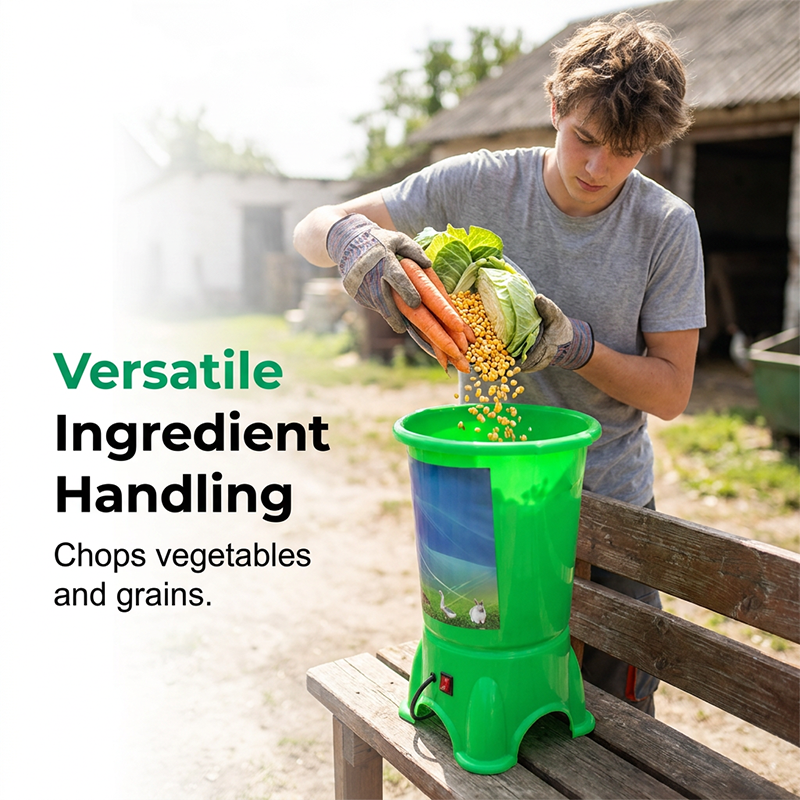 🌿 Electric Poultry Feed Chopper – Fast Vegetable & Green Feed Shredder For Farm Use 🐔
