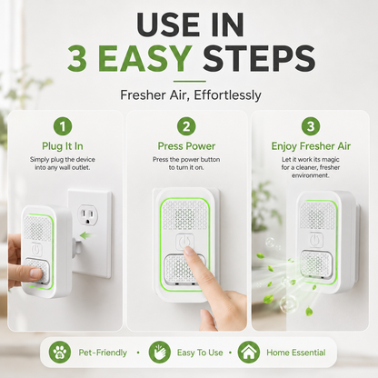🏡Keep Your House Fresh With Pets | Compact Negative Ion Air Cleaner That Gets Rid Of Mites & Stale Odors