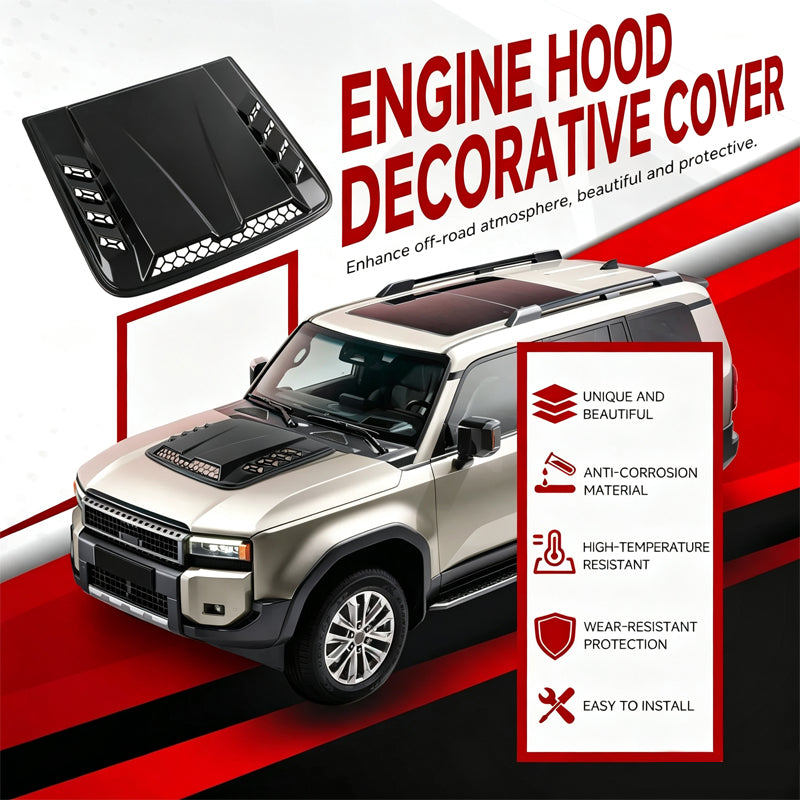 Universal Car Hood Vent Bonnet Scoop Decorative Cover ABS Car Styling Accessories
