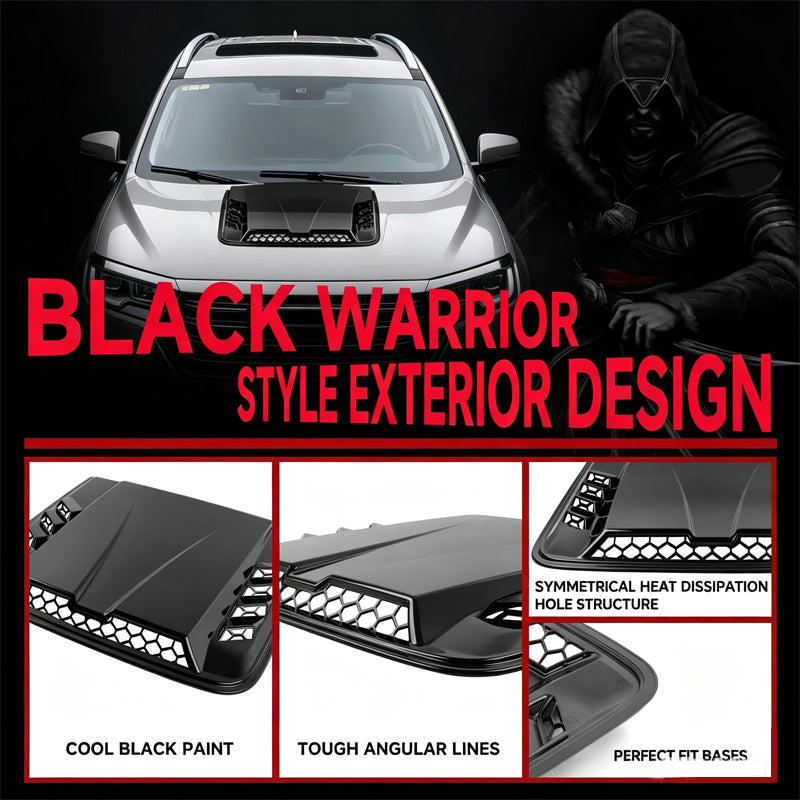 Universal Car Hood Vent Bonnet Scoop Decorative Cover ABS Car Styling Accessories