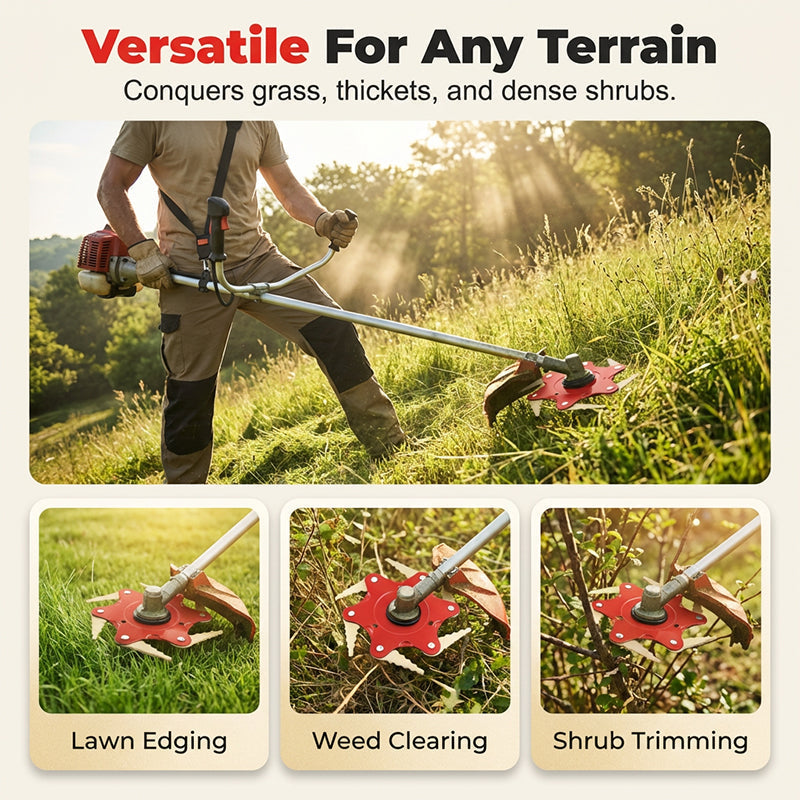 🏆Flash Sale⚡ 50K+ SOLD! - 6-Blade Steel Trimmer Head
