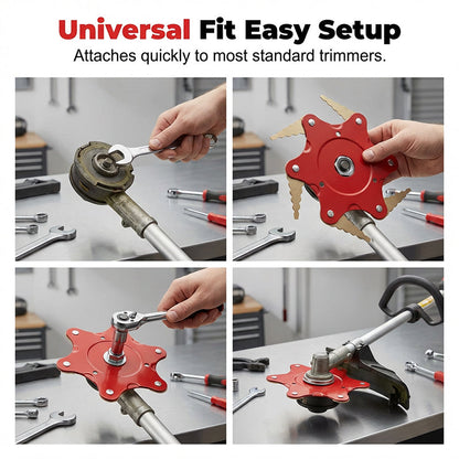 🏆Flash Sale⚡ 50K+ SOLD! - 6-Blade Steel Trimmer Head