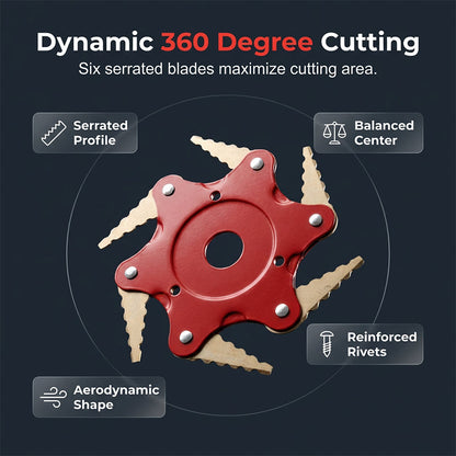 🏆Flash Sale⚡ 50K+ SOLD! - 6-Blade Steel Trimmer Head