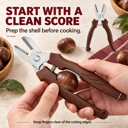 🌰 50% OFF! 🔧 2-in-1 Chestnut Shear – Score & peel in seconds ✨